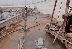 西宁公路钻孔施工